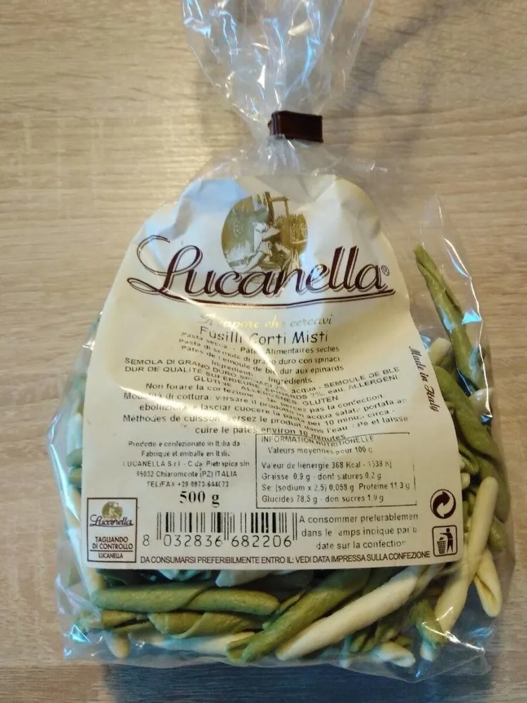 Fusilli corti misti