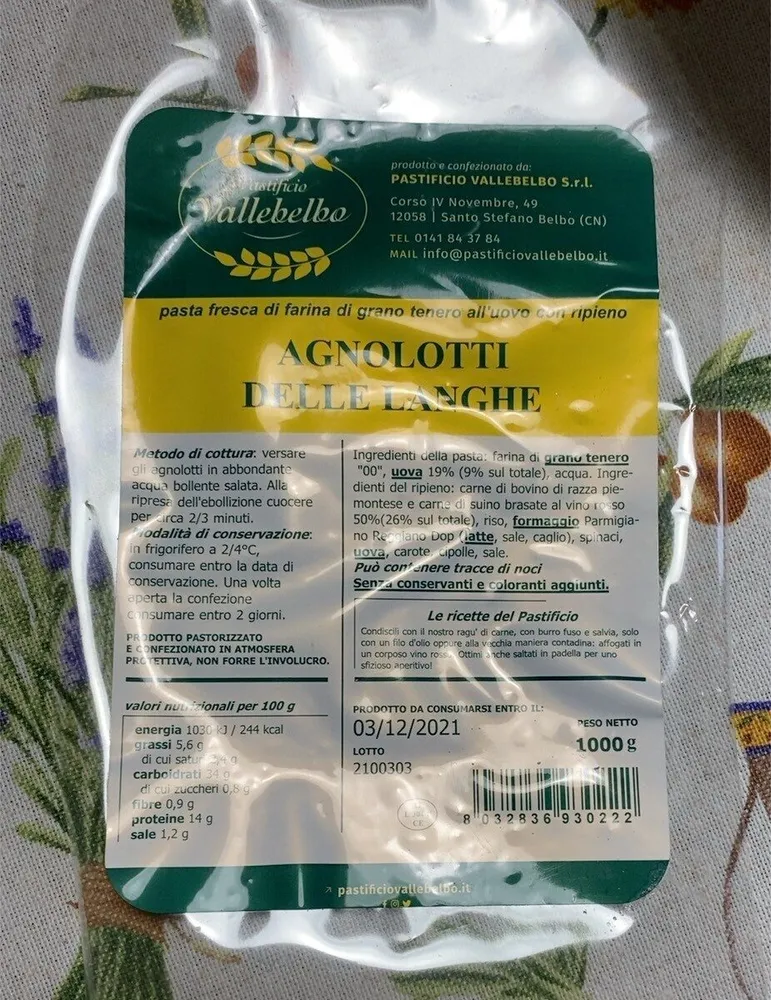 Agnolotti delle Langhe