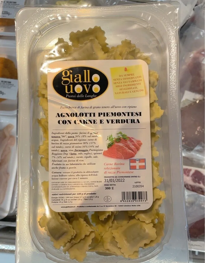 Agnolotti piemontesi con carne e verdura