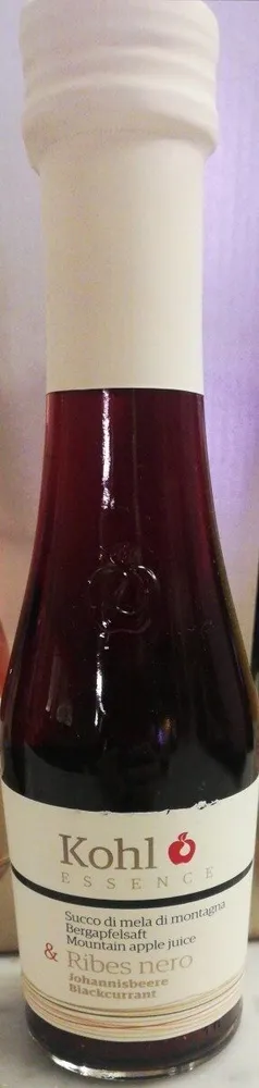Succo di mela di montagna e Ribes nero