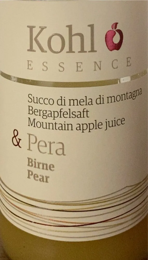 Succo mela e pera