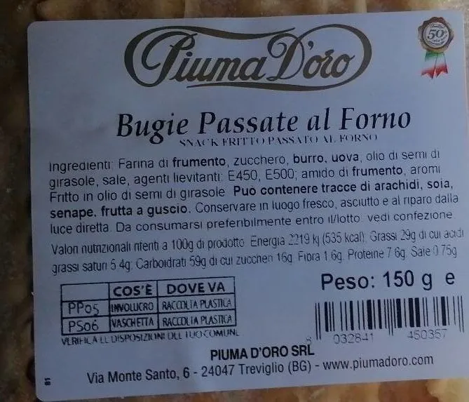 Bugie passate al forno