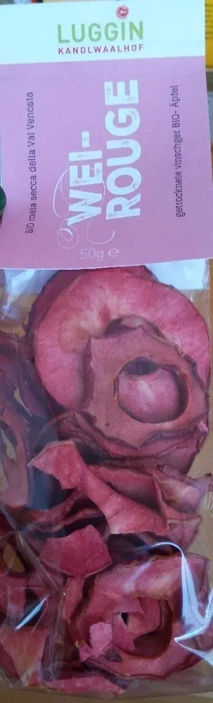 Weirouge - getrocknete vinschger BIO Äpfel