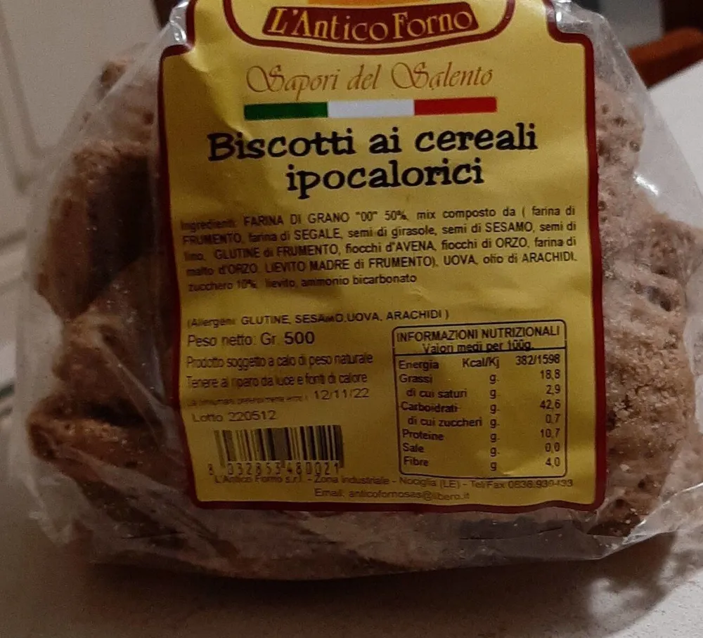 BISCOTTI AI CERESLI IPOCALORICI