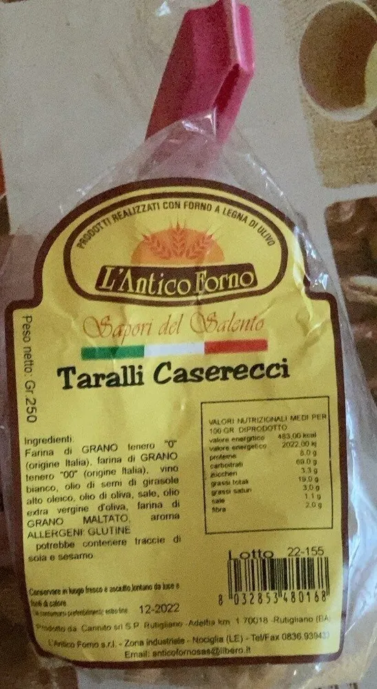 taralli caserecci