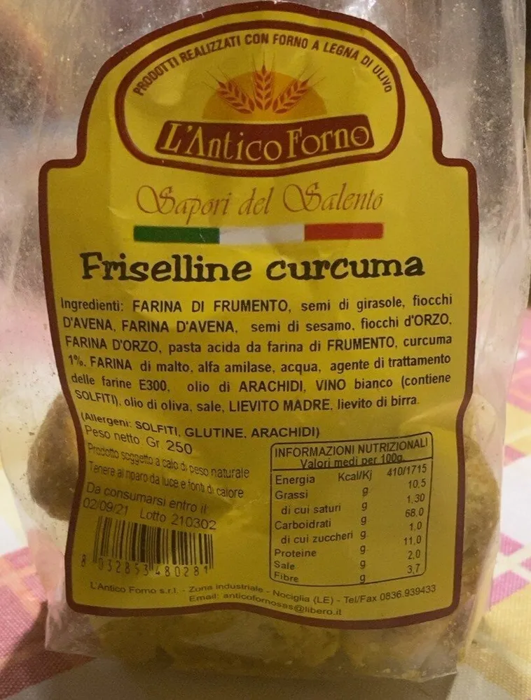 Friselline alla curcuma