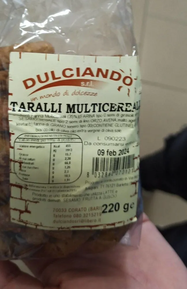Taralli multicereali