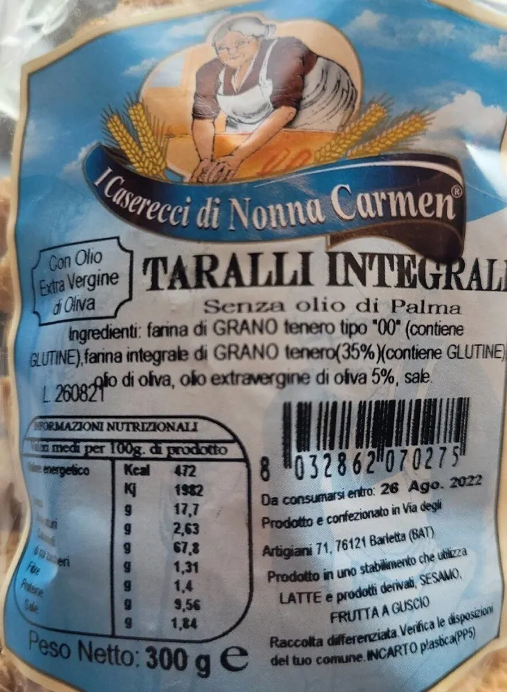 Taralli integrali
