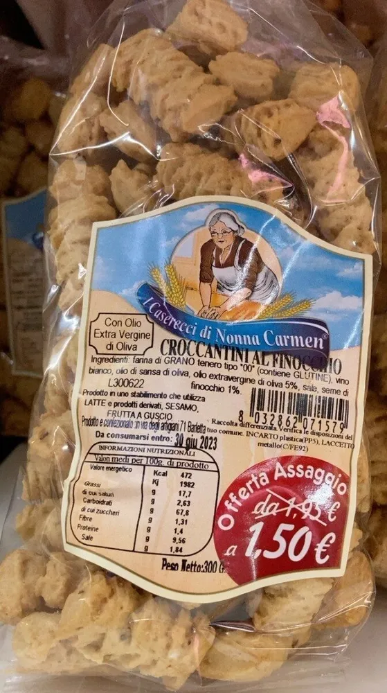 Croccantini al finocchio