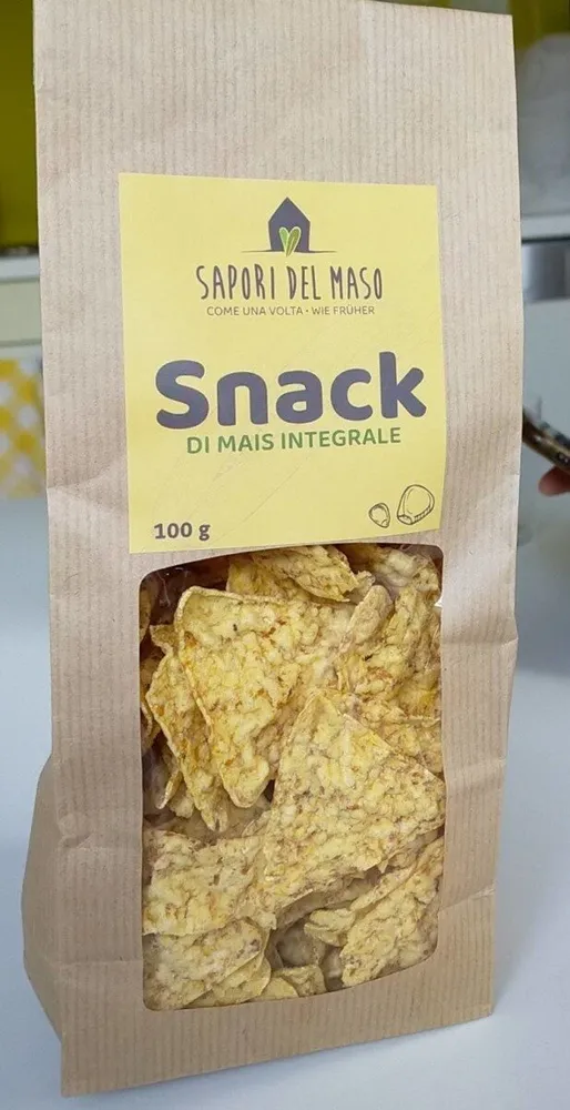 Snack di mais integrale