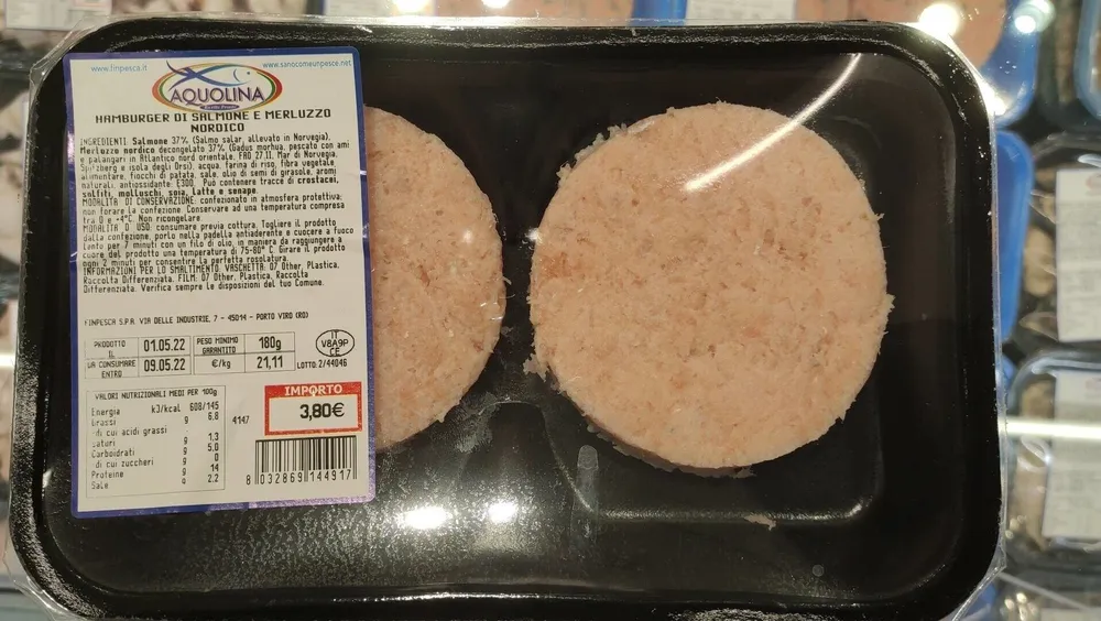 Hamburger di Salmone e Merluzzo nordico