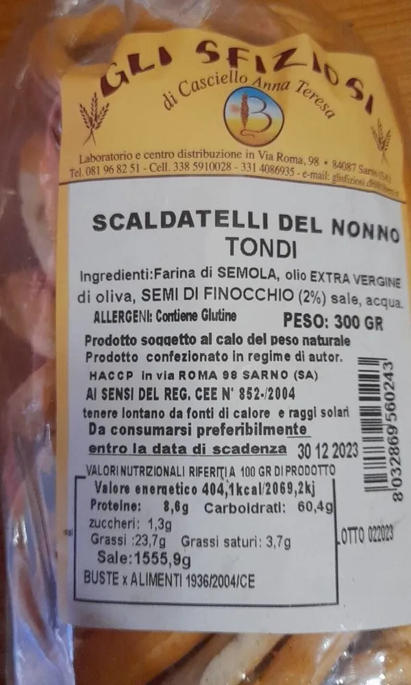 Scaldatelli del nonno tondi