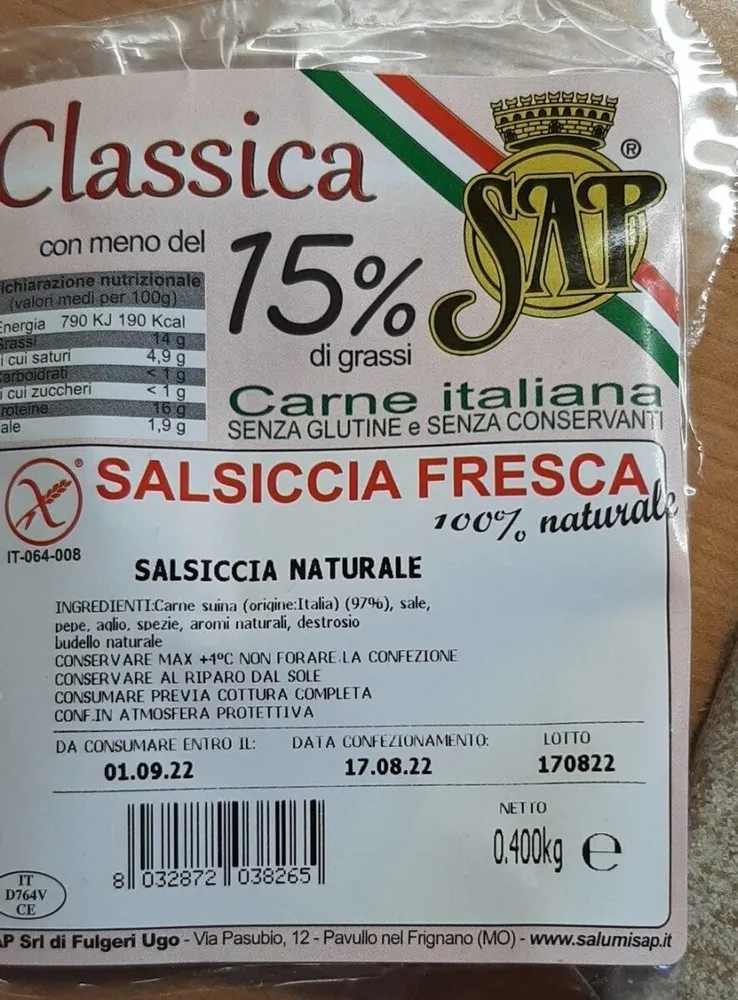 Salsiccia fresca