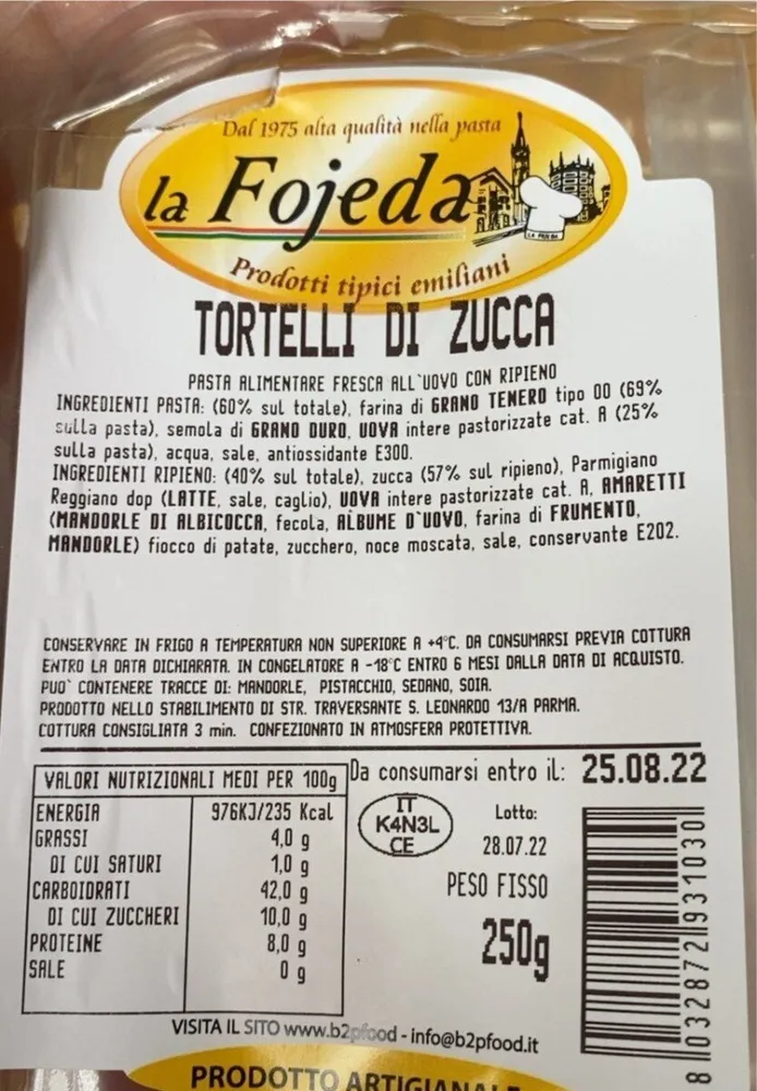 tortelli di zucca