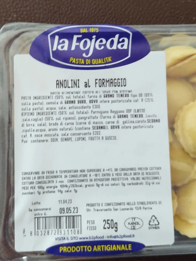 Anolini al formaggio