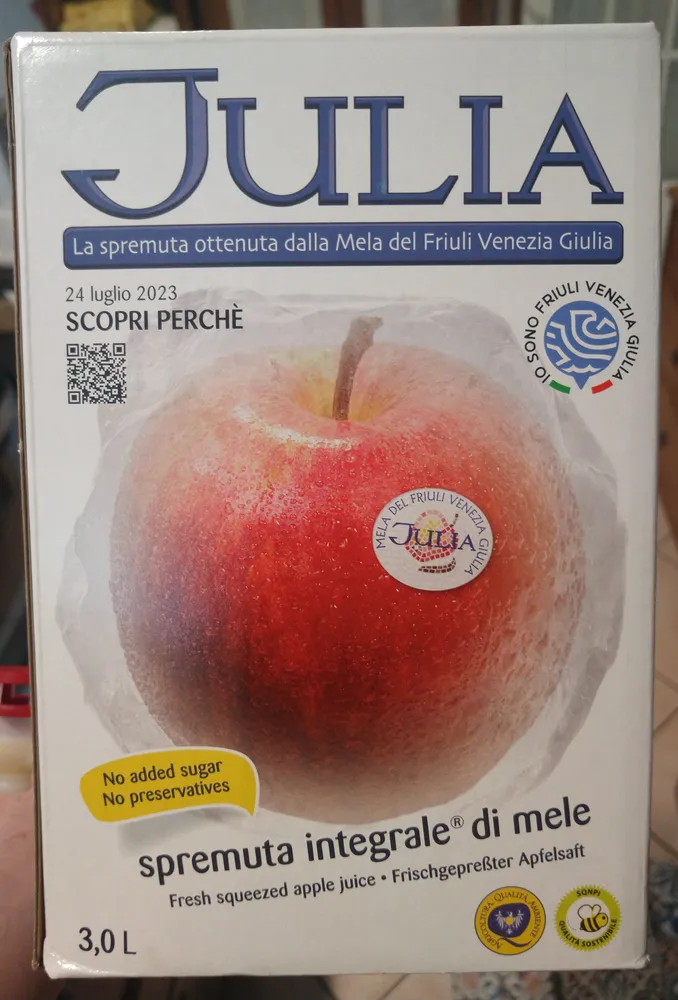 Spremuta integrale di mele