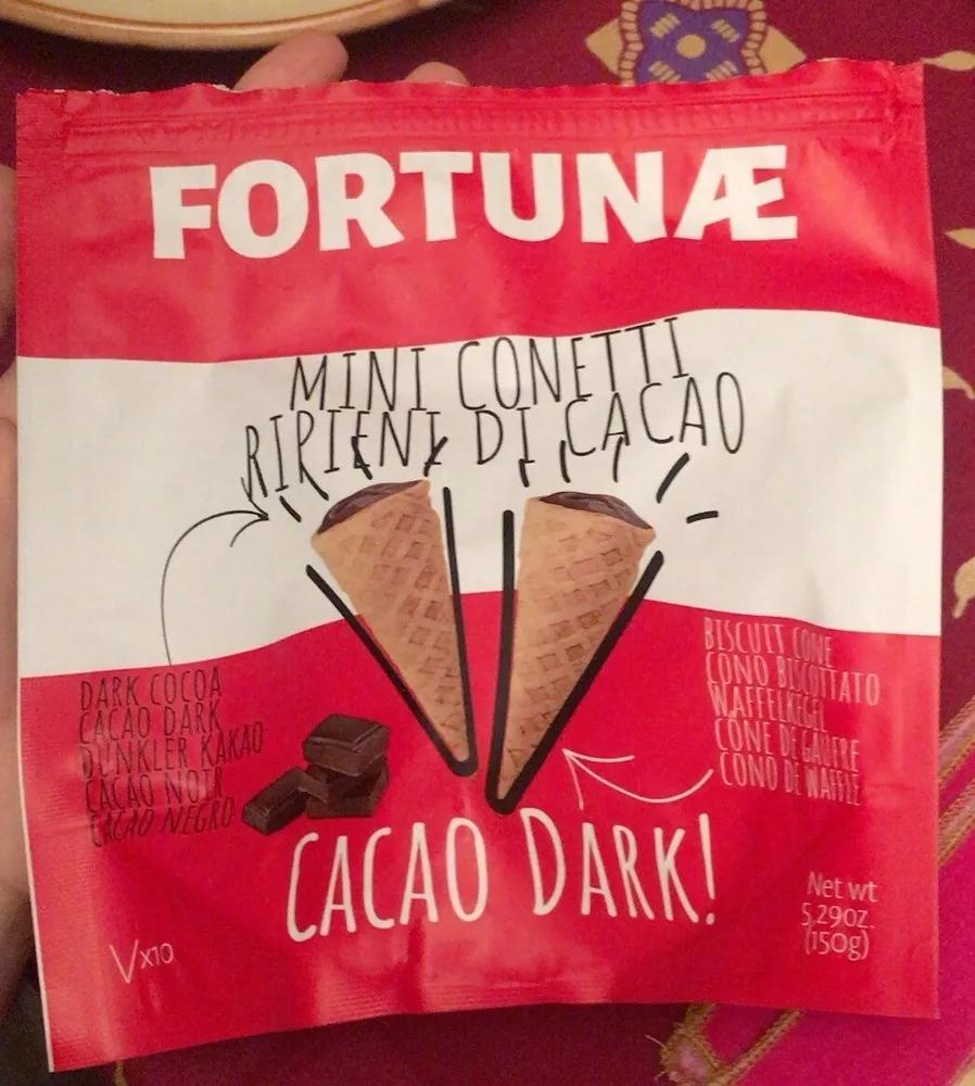 Mini conetti ripeini di cacao