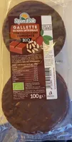 Gallette di riso integrale con cioccolato fondente bio