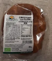 Croissant con farro e cioccolato