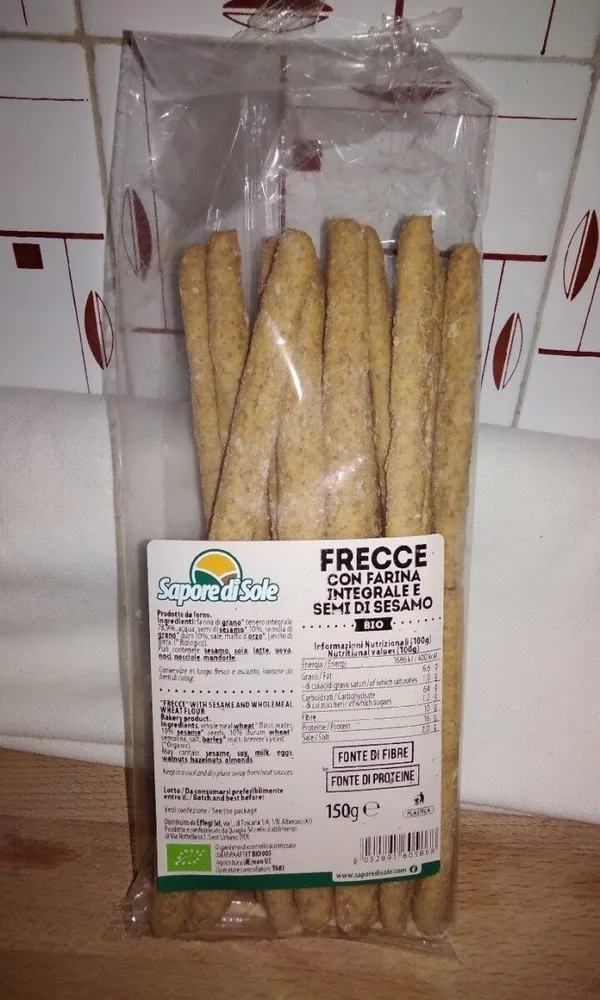 Frecce con farina integrale e sesamo bio