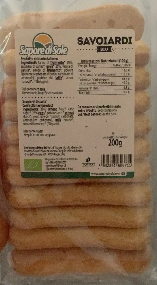 Savoiardi bio