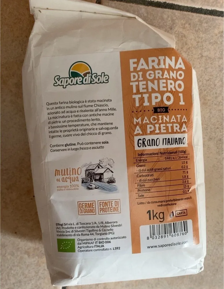 Farina dj grano tenero tipo 1