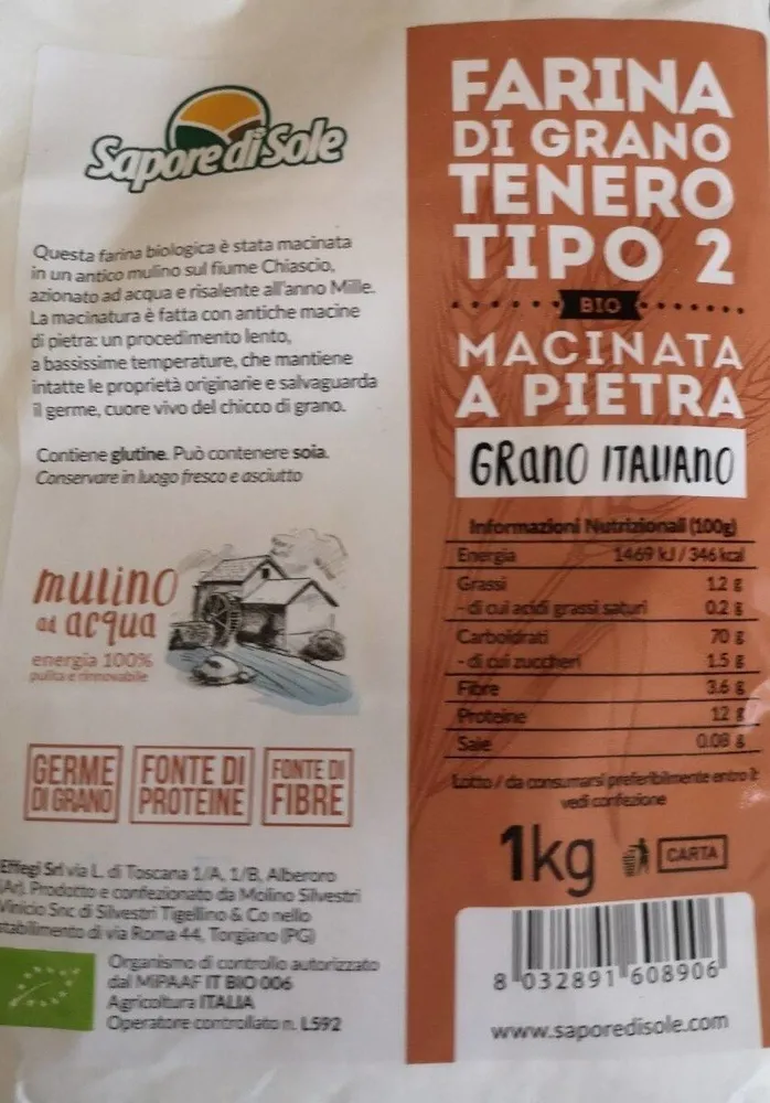 Farina di grano tenero tipo 2