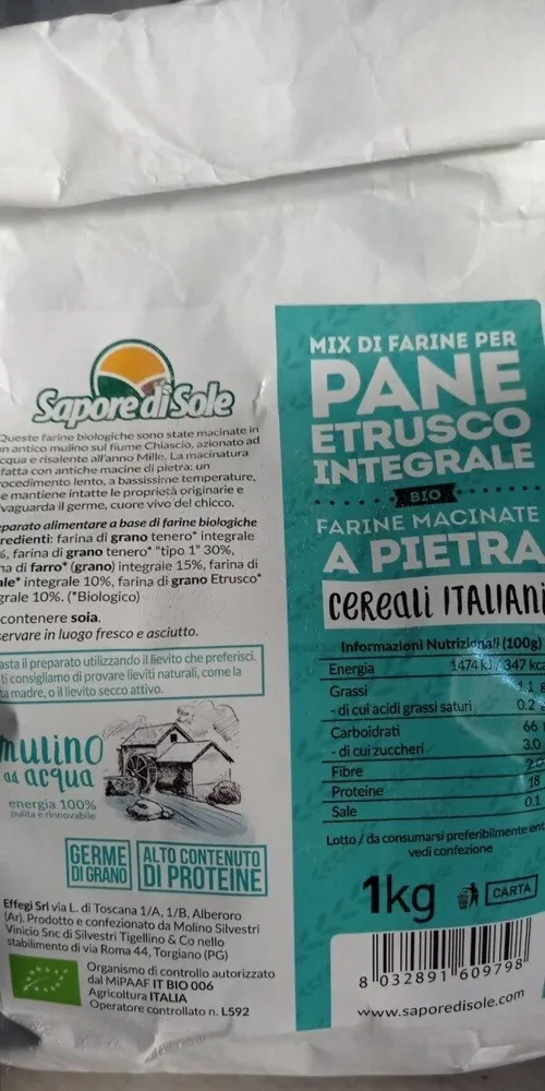 Pane etrusco integrale bio