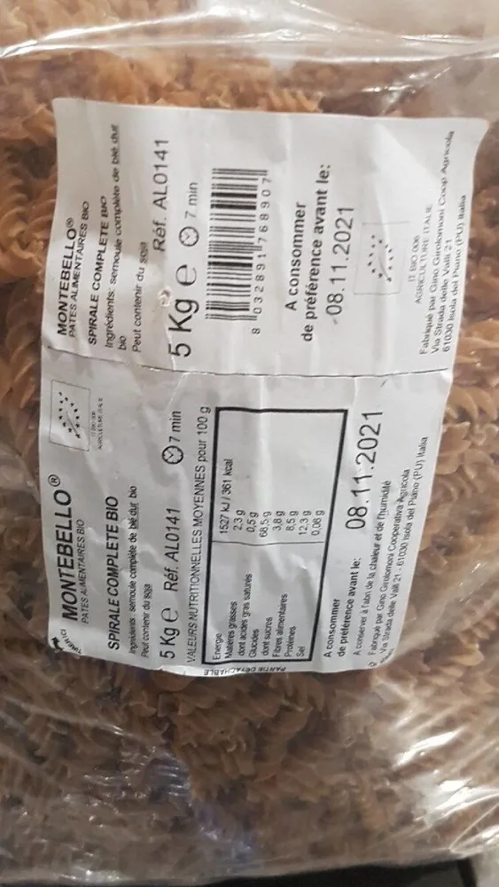 Spirale complète bio