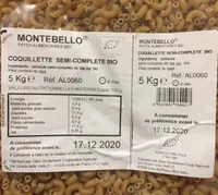 Coquillette semi-complète bio
