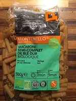Macaroni semi-complet de blé dur