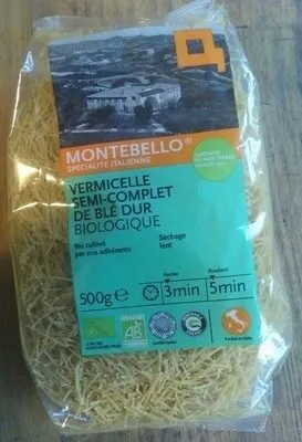 Vermicelle semi-complet de blé dur