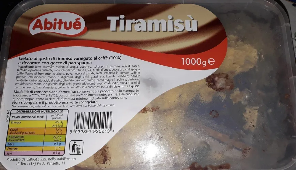 Gelato al gusto tiramisù