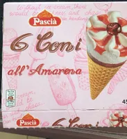 6 coni all’amarena