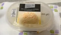 gelato alla crema e amaretti
