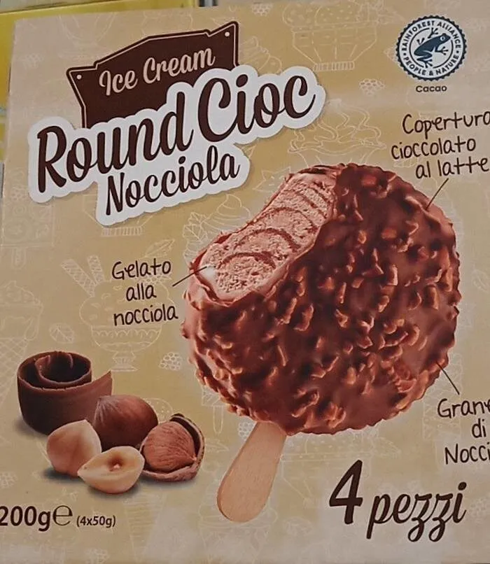 Round ciok nocciola
