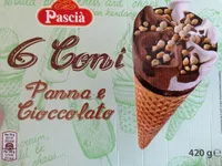 6 coni Panna e Cioccolato