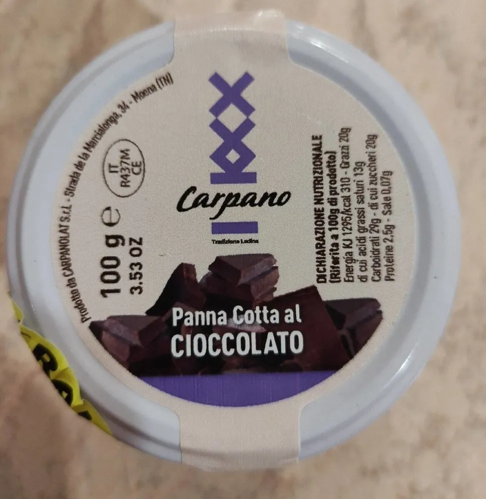 Panna cotta al cioccolato