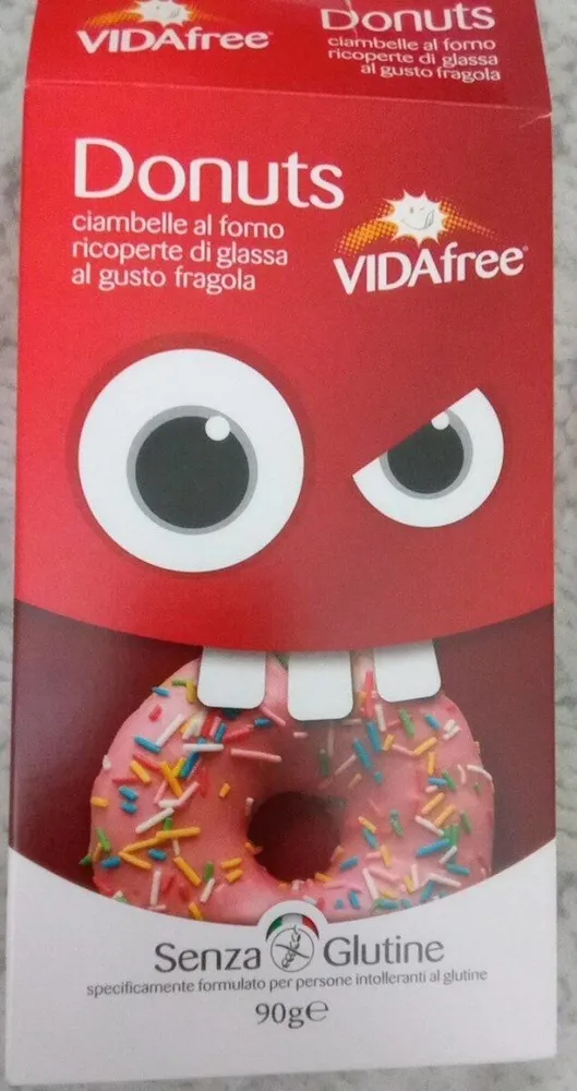 Donuts con glassa alla fragola