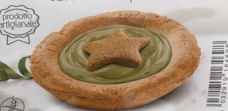 Crostatina con crema al pistacchio
