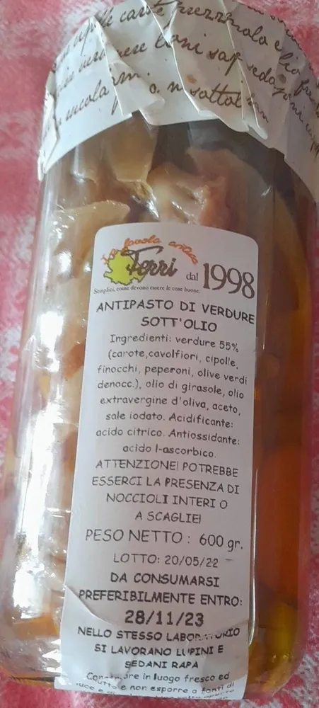 Antipasto di verdure sott'olio