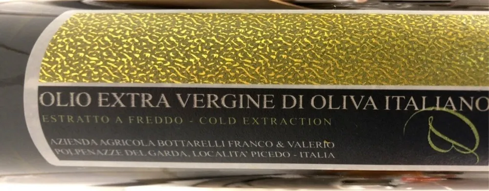 Olio extravergine di oliva italiano