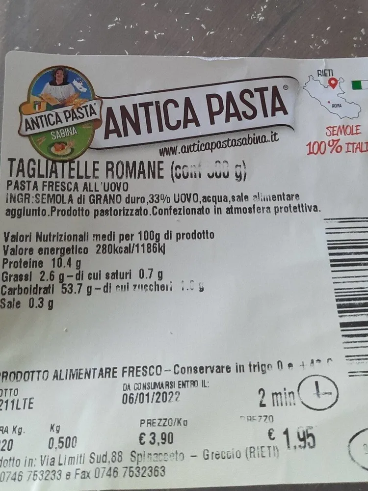 Antica pasta fresca