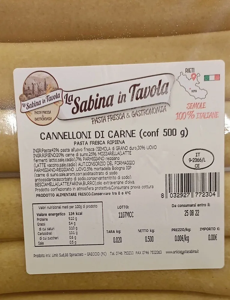 Cannelloni di carne