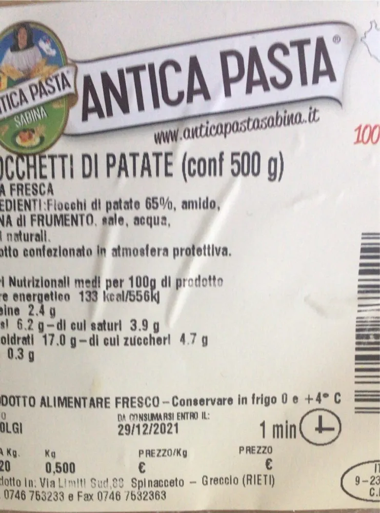 Gnocchetti di patate