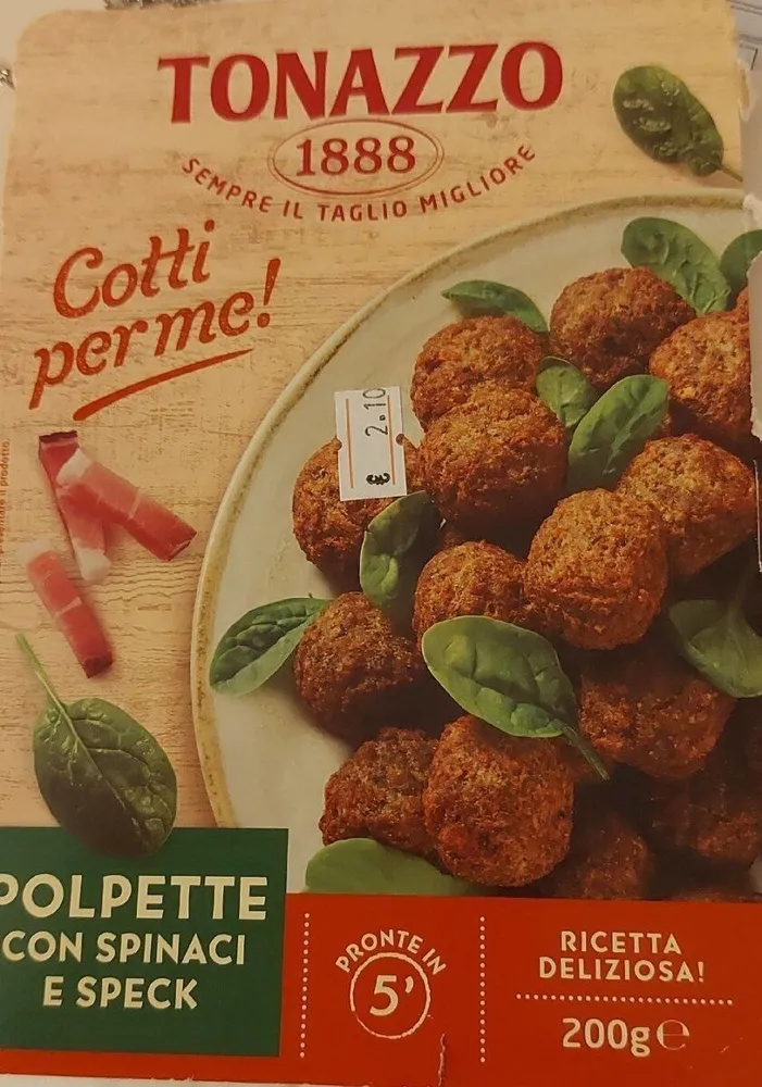 Polpette con spinaci e speck