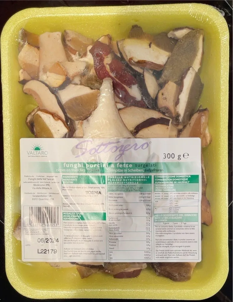 Funghi porcini a fette