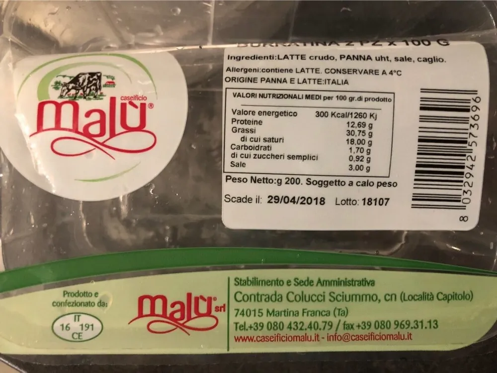 Burratina 2 PZ X 100g