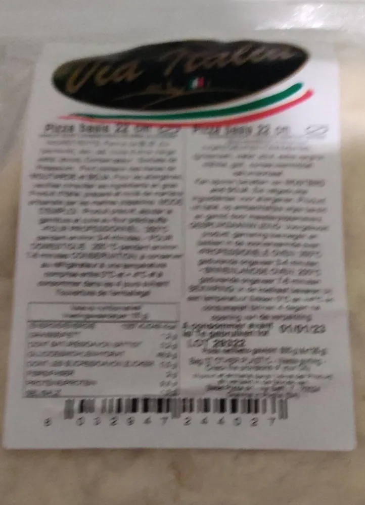 Pizza basis 22cm
