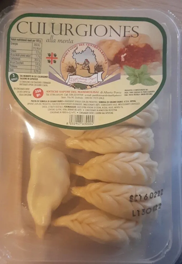 Culurgiones alla menta